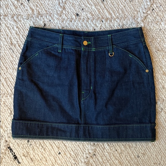 NWOT Jacquemus Navy 'La Jupe De Nimes' Mini Skirt - Size 29 - Picture 8 of 14